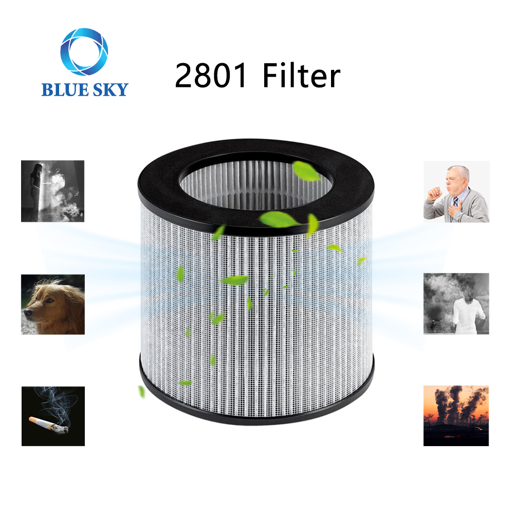 Reemplazo de filtro HEPA verdadero 2801 para purificadores de aire personales Bissell Myair 2780 2780A 27809