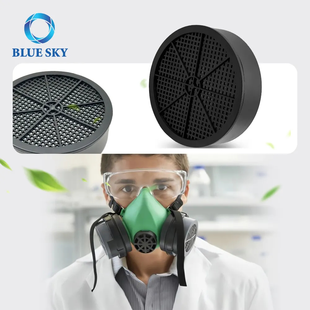 Los fabricantes de filtros Blue Sky personalizaron el filtro de respirador de filtros HEPA de grado médico