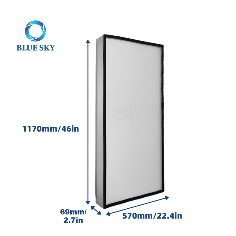 Unidad de filtro de ventilador Filtro de aire Cobertizo limpio de alta eficiencia Purificador de cubierta de flujo laminar Filtro de alta eficiencia de PTFE FFU