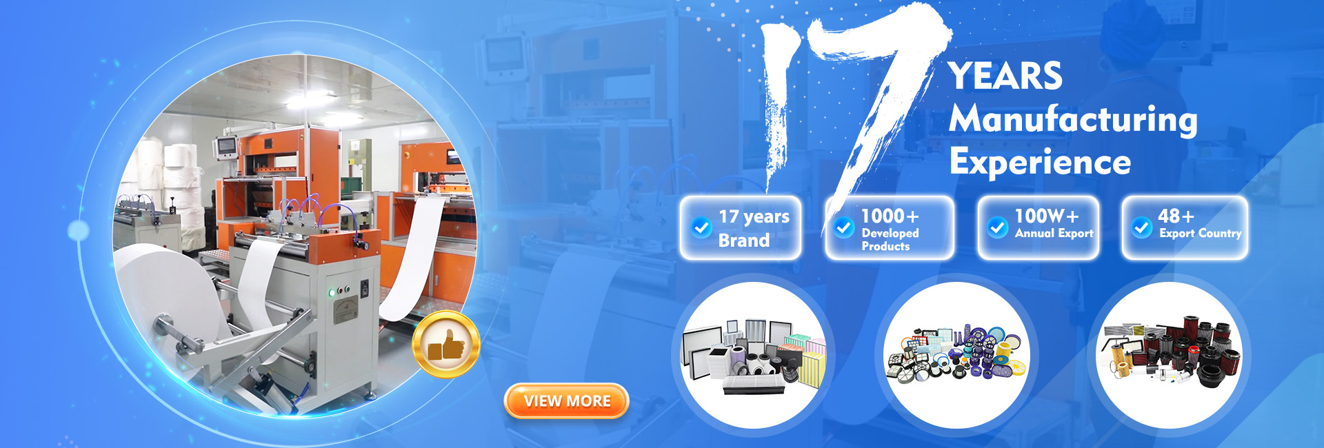 17 a&ntilde;os de experiencia en el fabricante de filtros Blue Sky Filter.jpg