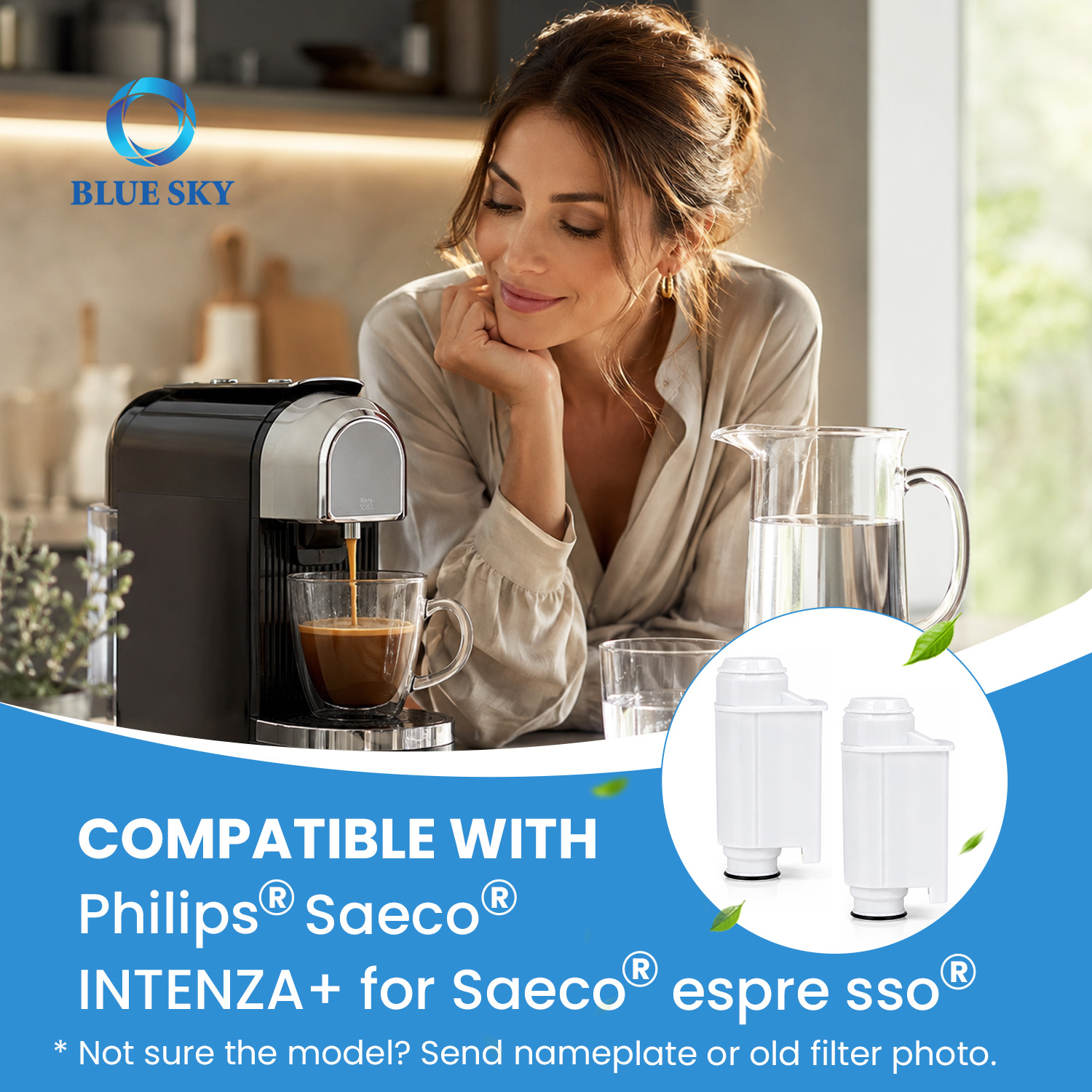 Cartucho de filtro de agua de café CA6702 compatible con Philipss Saeco Gaggia
