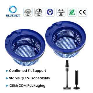Conjunto de microfiltro lavable DJ97-03298A apto para aspiradoras inalámbricas Samsungs Jet AI a medida