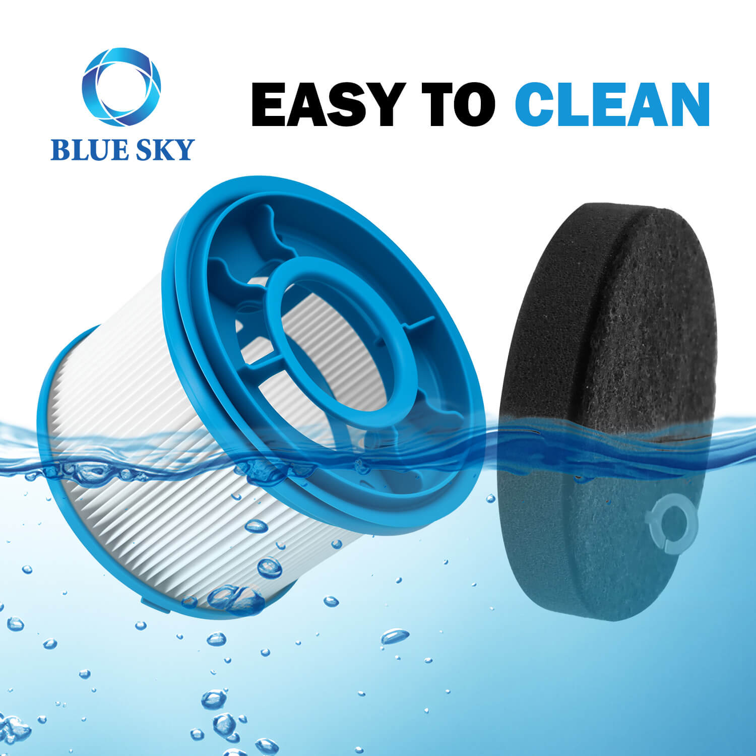 1646969 1646970 Filtro de repuesto HEPA y almohadilla de espuma para aspiradora Bissell PowerClean FurGuard 280W y FurFinder 200W modelos 4039/4052