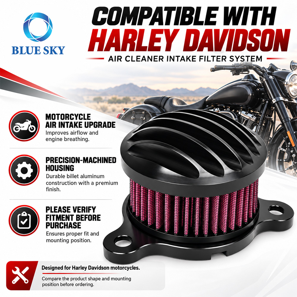 Kit de filtro de aire compatible con Harleys-Davidsons Sportster XL883 XL1200