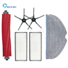 Kit de filtro de paños para fregonas y cepillos, piezas de Robot aspirador compatibles con Xiaomi Roborock T7S S7 S70 S7Max S7MaxV T7S Plus