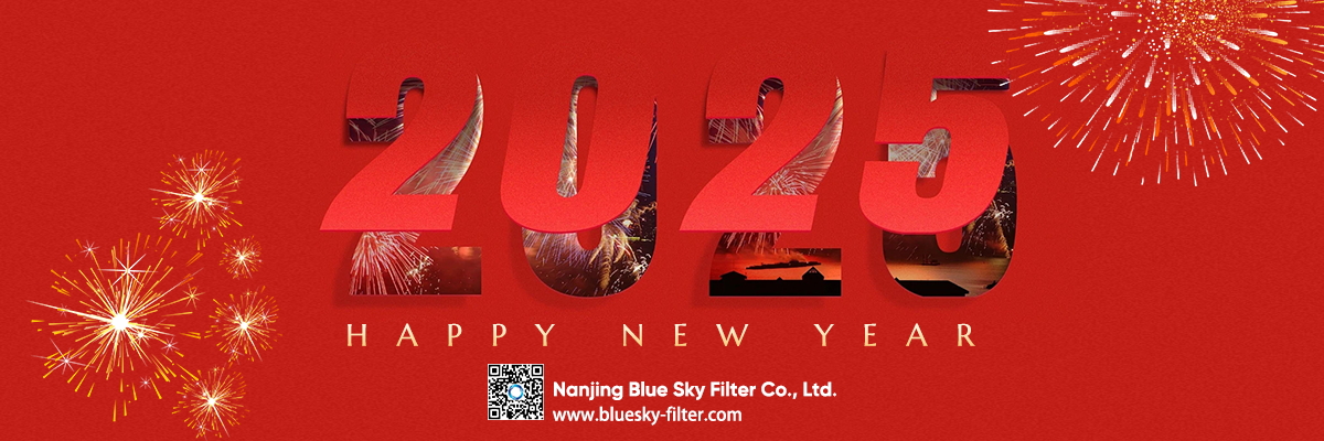 Nanjing Blue Sky Filter Co., Ltd. le desea un feliz año nuevo 2025 1200X400