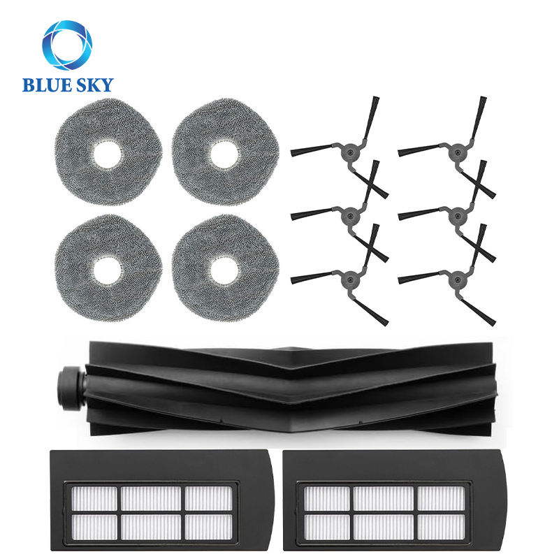 Kit de repuesto de piezas de Robots de barrido compatible con aspiradoras robóticas Eufy X9 PRO, filtro HEPA, cepillo lateral, cepillo de rodillo, paño de mopa