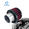 Filtro de aire automático personalizado de alto flujo de 30mm, filtro de automóvil de entrada de aire de aluminio para piezas de automóviles