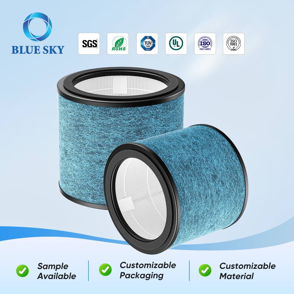 H13 Filtro de reemplazo HEPA H13 para el purificador de aire de la serie HP072 (modelos HP070 / HP071BRN / UA075 Compatible)