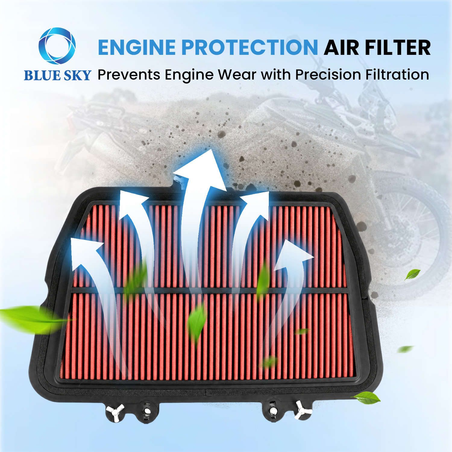 Filtro de aire para motocicleta T2200557 apto para Tigers 800 XC XCX XR XRX 2010-2019 personalizado disponible