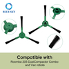 Kit de piezas de repuesto para iRobot Roomba Serie 205: cepillo giratorio, cepillo lateral, trapeador y filtro HEPA