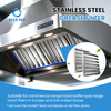 Filtro de grasa para campana de cocina comercial de 19,5 x 19,5 pulgadas - Filtro de campana de escape de acero inoxidable 201 personalizado disponible