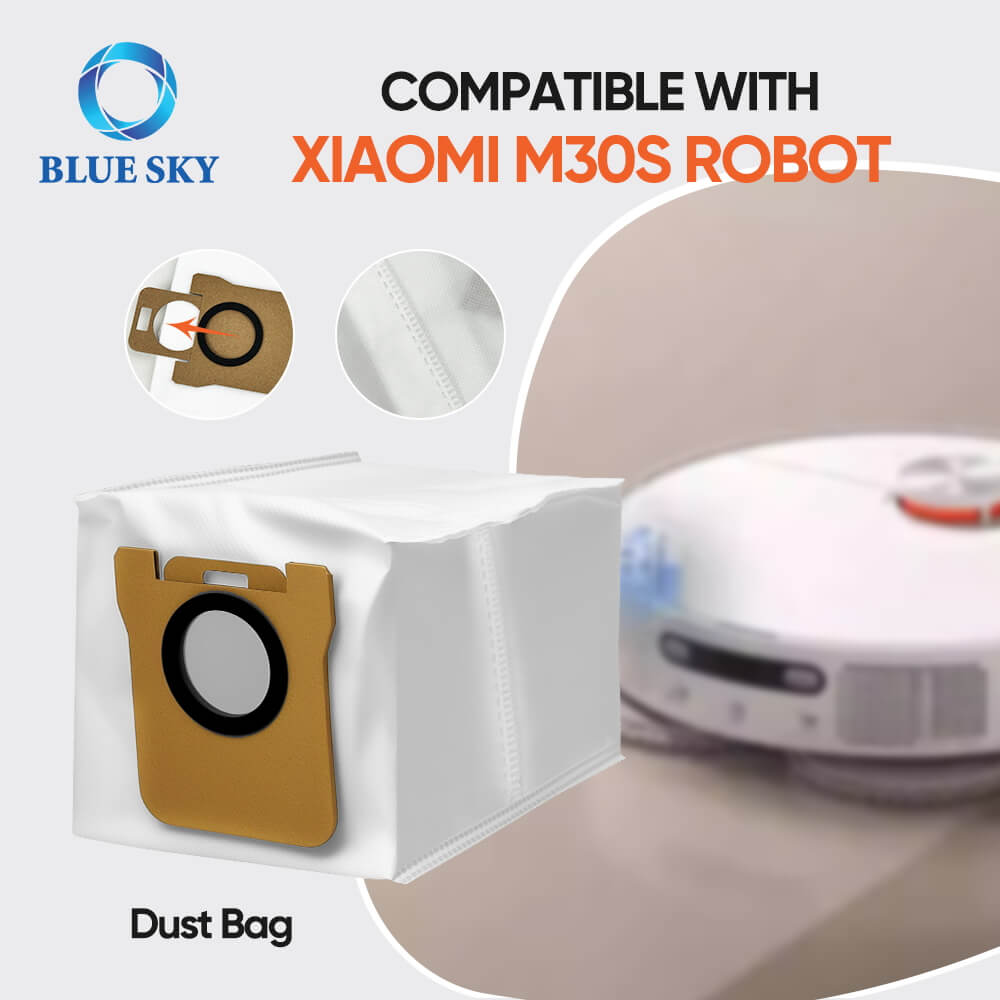 Accesorios adecuados para Xiaomis Mijia M30S D103CN Robot Vacuum, filtro Hepa de piezas de aspiradora, cepillo principal, cepillo lateral, mapa de mopas, bolsa de polvo