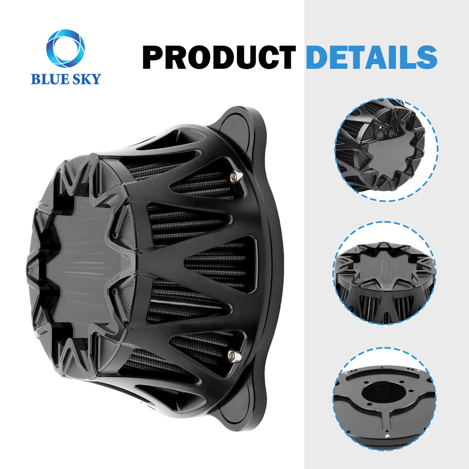 Reemplazo del filtro del filtro de aire de la motocicleta para Harley-Davidson FLTRX, FLHR, Softail 107 Slim, Inmisores (2018–2023 M8)