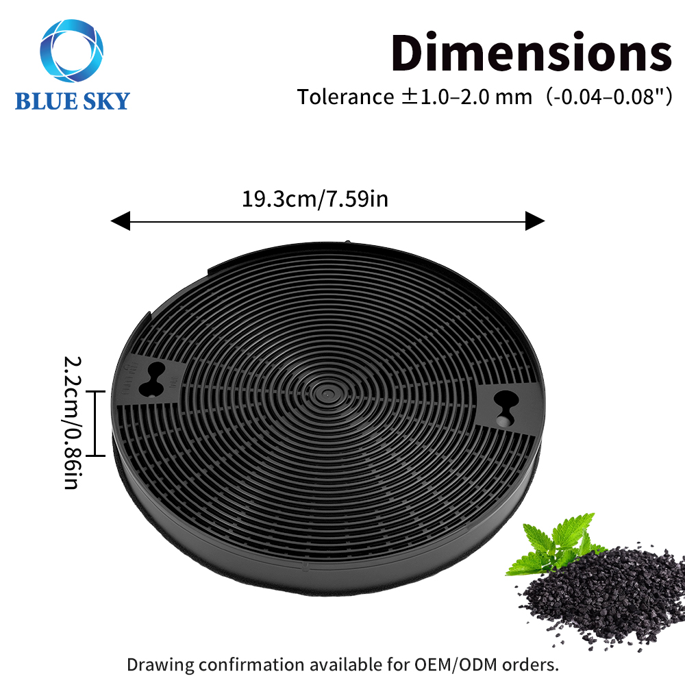 Filtro de campana extractora de carbón activado de alta eficiencia compatible con Whirlpool, KitchenAid, Samsung 