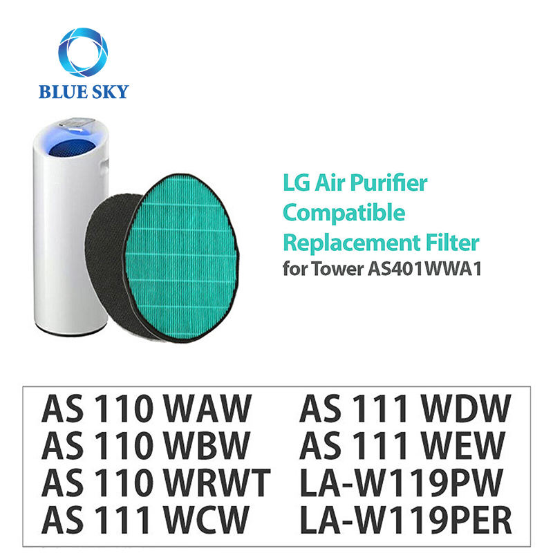 Filtro HEPA auténtico de repuesto AS110 AS111 W119 PFSWEC01 para purificador de aire LG WAW AS110WBW 