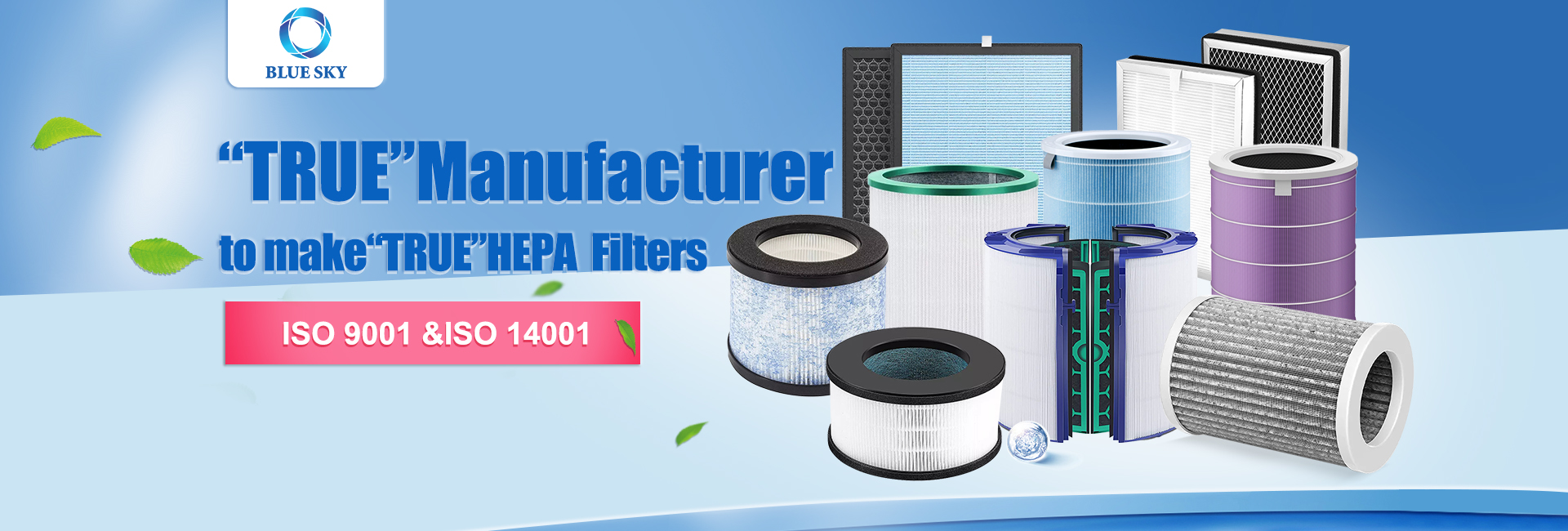 Productos de filtro de purificador de aire de filtro de cielo azul nanjing