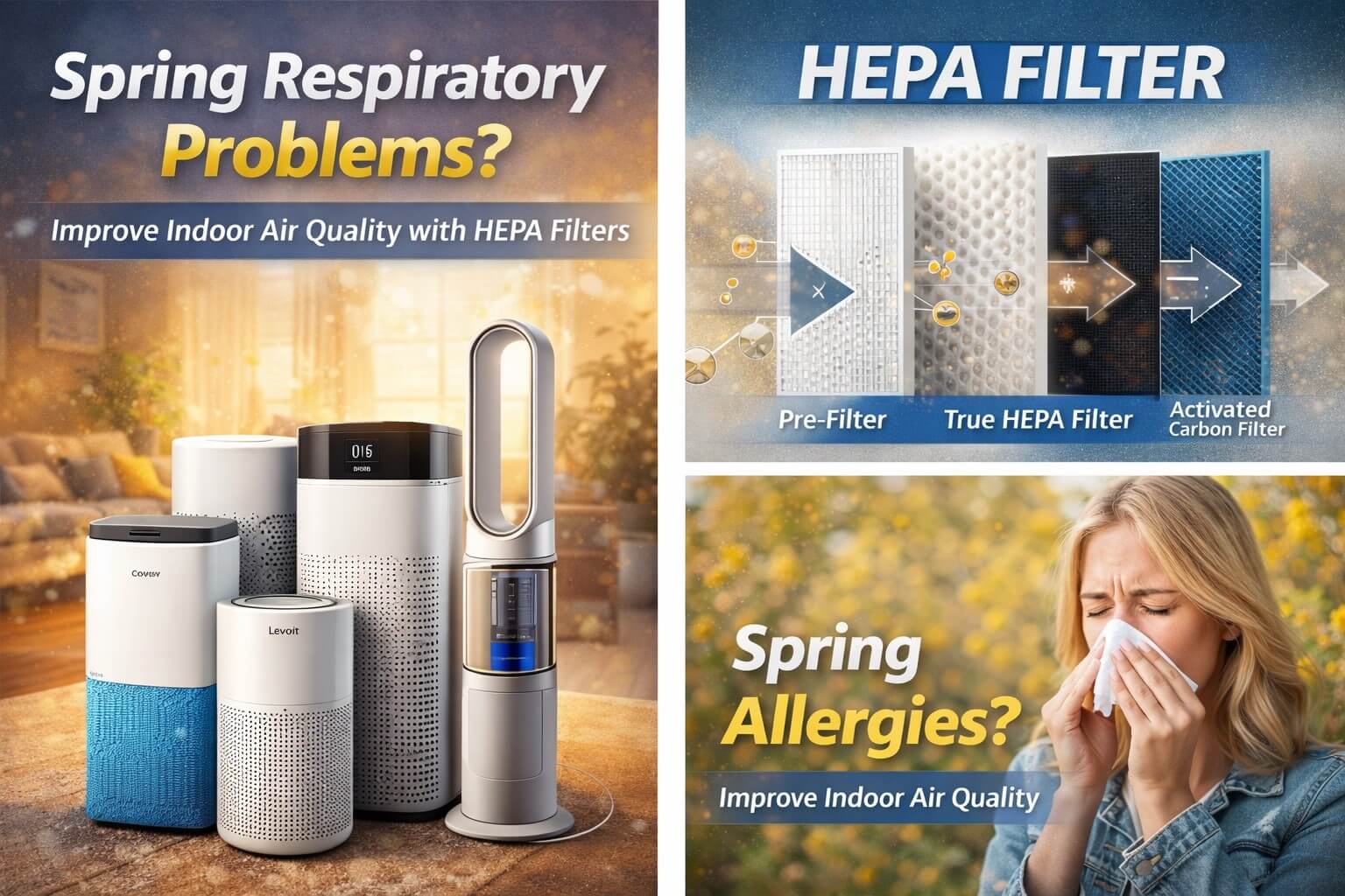 Problemas respiratorios primaverales y la importancia de los filtros de aire: los mejores purificadores de aire para mejorar la calidad del aire interior