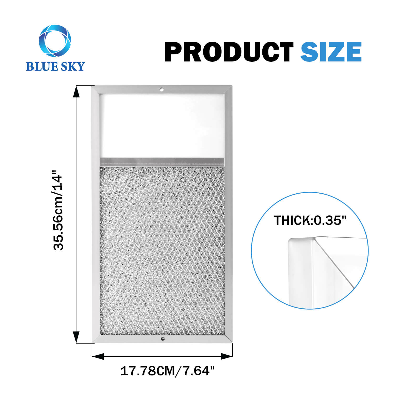 Sr610027 Venta al por mayor Filtro de grasa para campana extractora de cocina, filtro de campana extractora de lente de grasa de malla de aluminio para Broann R610027