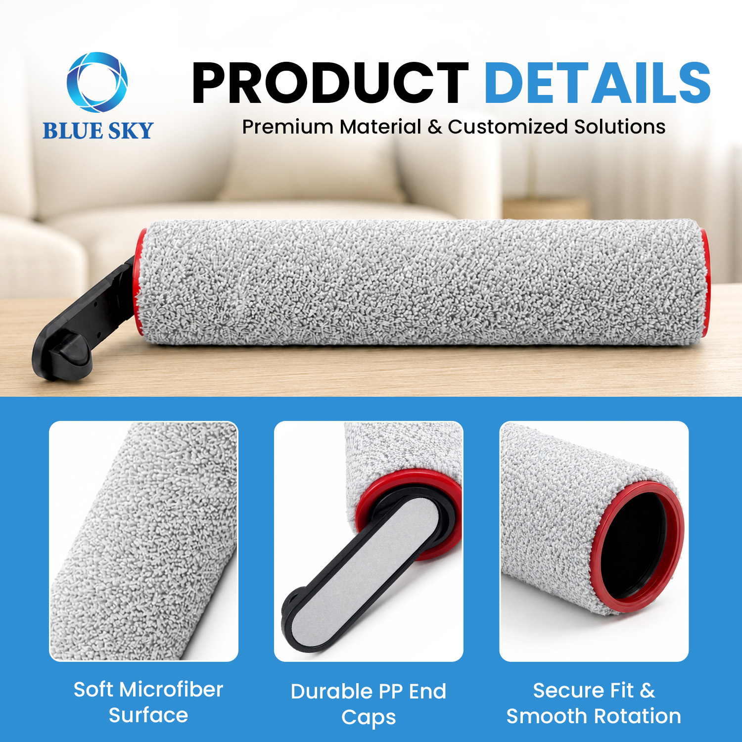 Kit de cepillo giratorio y filtro HEPA compatible con aspiradoras en seco y húmedo Dreames H12 Pro FlexReach H12 Pro FlexLite