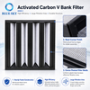 Filtro de aire de carbón activado V-Bank para HVAC y AHU personalizado disponible