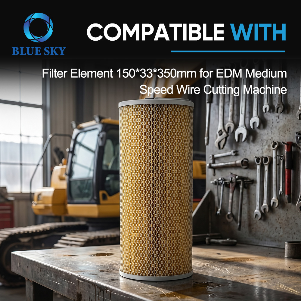 Filtro de corte de alambre EDM de 5 micrones 150 × 33 × 350 mm