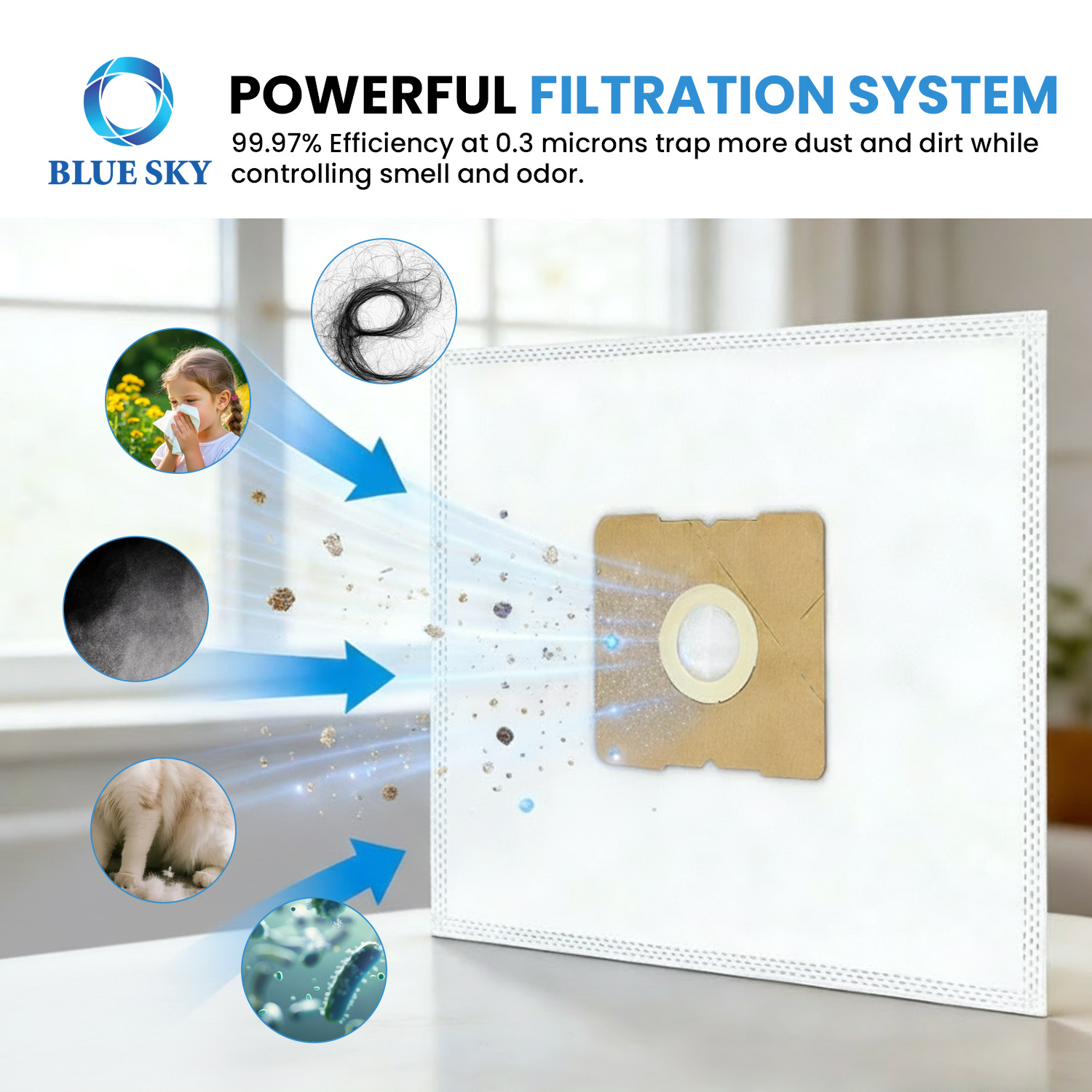 Bolsas de vacío HEPA tipo Z de repuesto para Moonlight Pizzazz Sunburst Jill Jack Snap compatibles con RZH-6 SZH-6