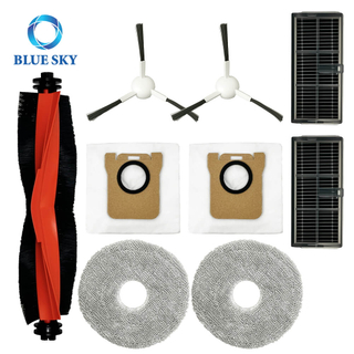 Accesorios adecuados para Xiaomis Mijia M30S D103CN Robot Vacuum, filtro Hepa de piezas de aspiradora, cepillo principal, cepillo lateral, mapa de mopas, bolsa de polvo