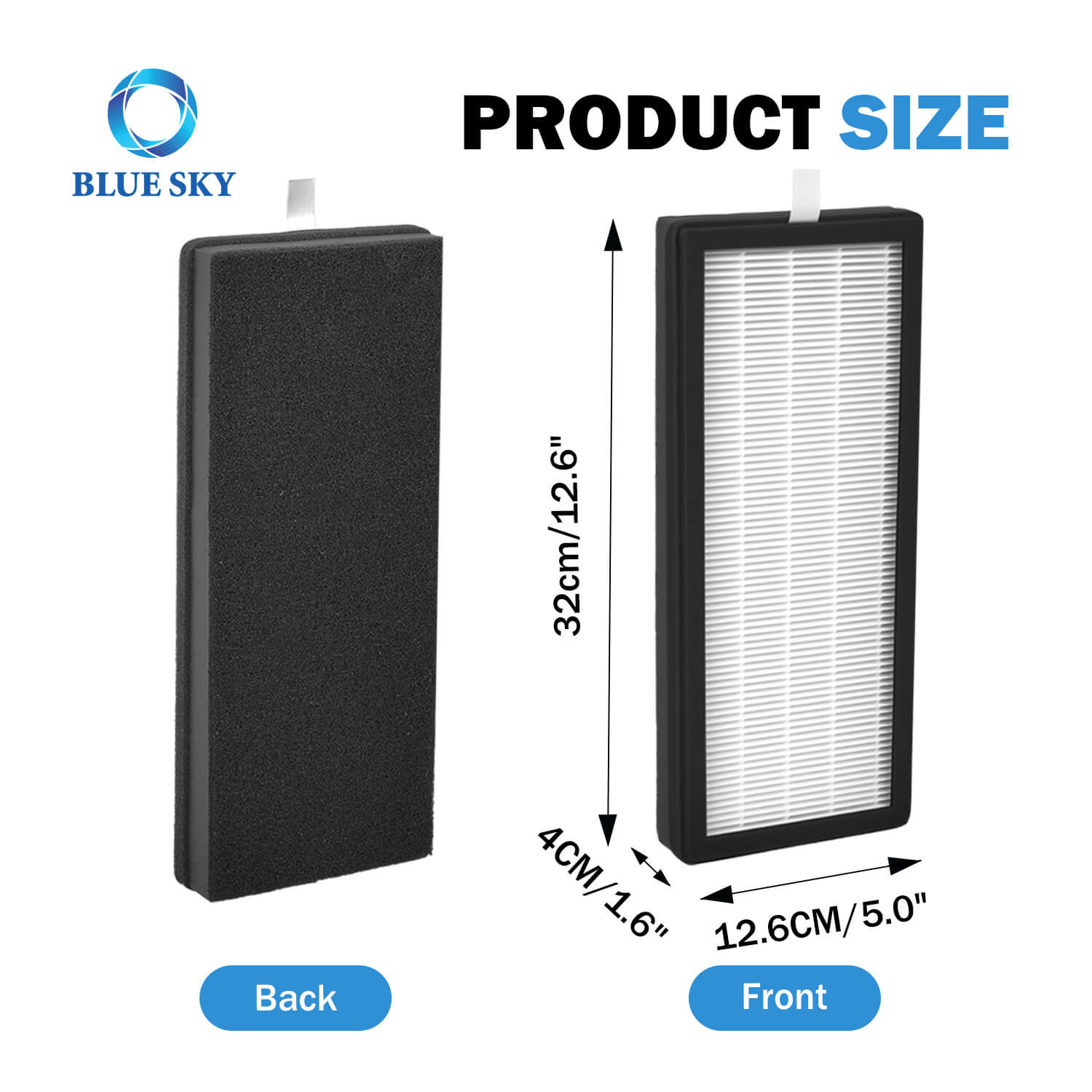 Cartucho de filtro HEPA OEM para el purificador de aire VEVA 8000 Elite Pro | H13 reemplazo verdadero HEPA | 99.97% de polen de polvo PM2.5 Desmontaje