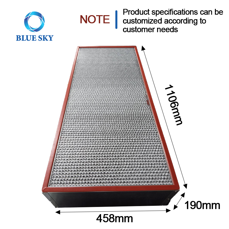 Filtro de aire resistente a altas temperaturas de la HVAC del filtro HEPA del acero inoxidable
