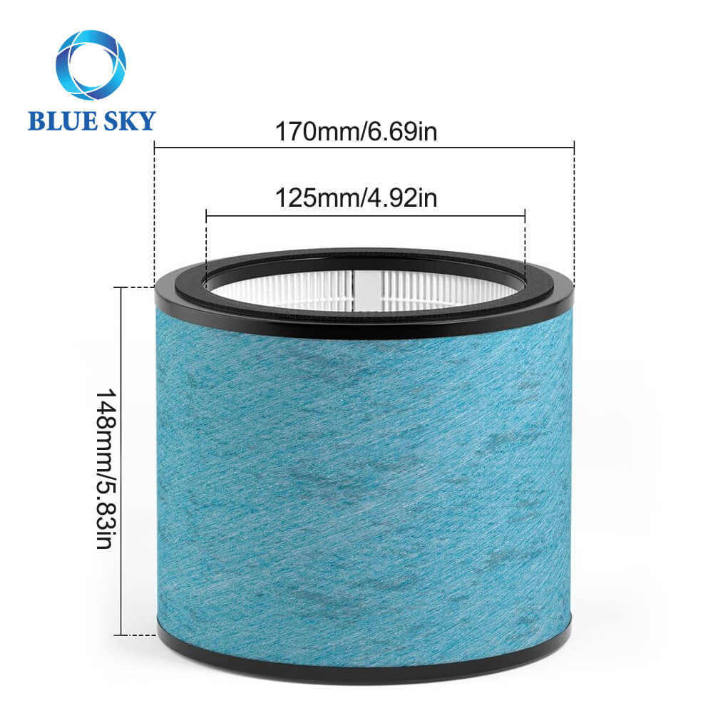 H13 Filtro de reemplazo HEPA H13 para el purificador de aire de la serie HP072 (modelos HP070 / HP071BRN / UA075 Compatible)