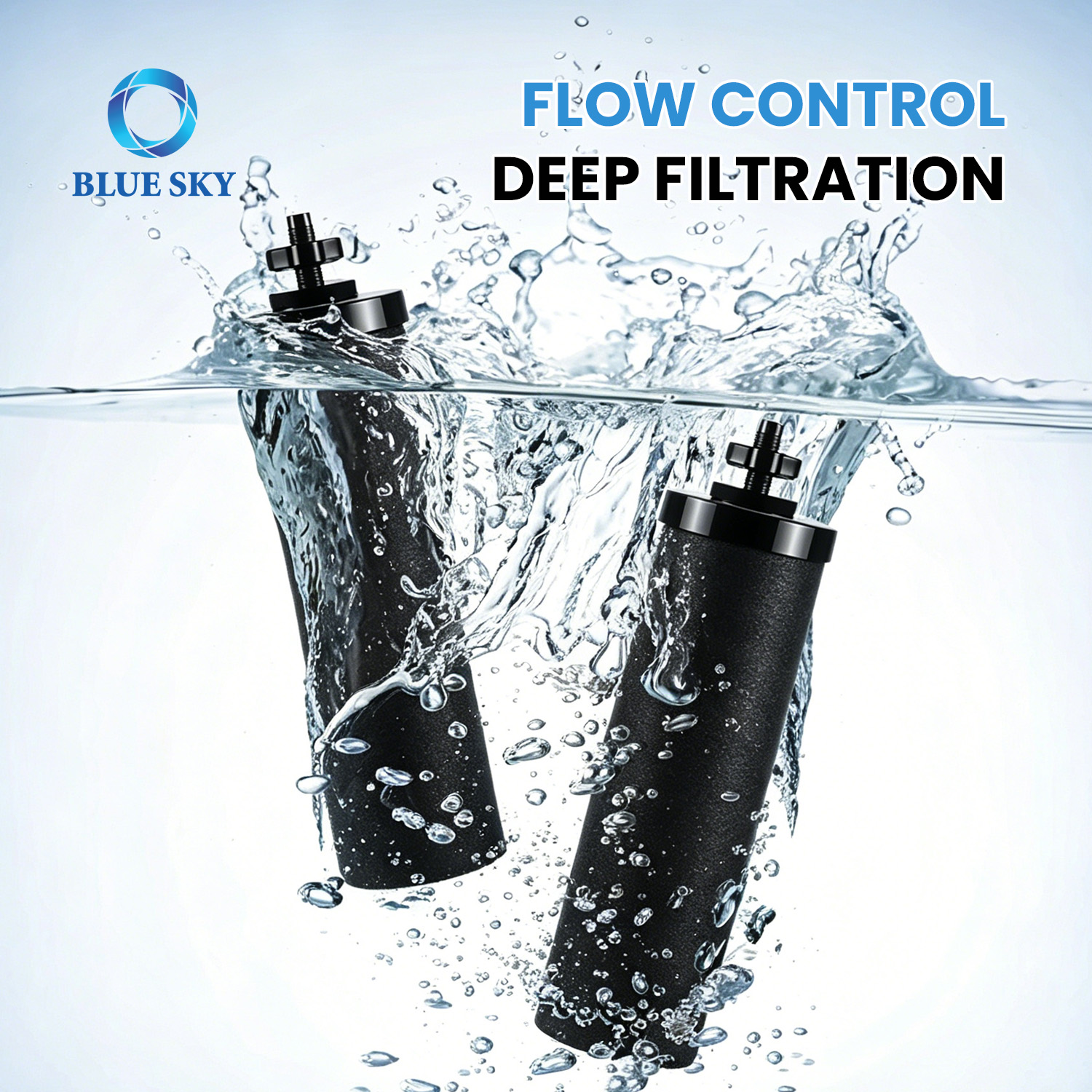 Filtro de agua de carbón activado BB9-2 Compatible con el elemento filtrante de repuesto del sistema de filtración por gravedad Berkeys