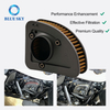 Filtro de aire de motor de alto flujo de aire personalizable HD-1717 29400212 Reemplazo para HARLEY Touring Street Glide 2017-2023