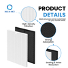 1712-0123-00 H13 Filtro de carbón activado HEPA verdadero Q apto para purificador de aire Winixs 5510 5520