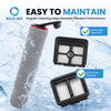 Kit de cepillo giratorio y filtro HEPA compatible con aspiradoras en seco y húmedo Dreames H12 Pro FlexReach H12 Pro FlexLite
