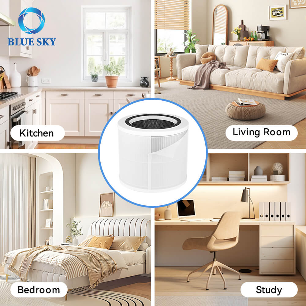 Filtro de repuesto para purificador de aire AP103 para AromaRoom AP103 - Proveedor OEM de carbono HEPA de 3 etapas