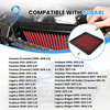 33-2304 Filtro de aire de repuesto compatible con Subarus Legacy GT 2005-2008, WRX y WRX STI 2008-2011