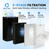 Filtro de repuesto HEPA y carbón 3 en 1 compatible con PuroAirs 400