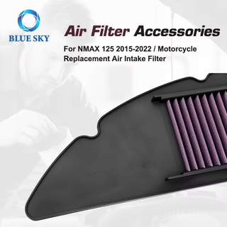 Filtro de aire de motocicleta de ajuste personalizado para NMAX 155 / NMAX 125 (2015-2022), reemplazo de filtro de entrada de aire
