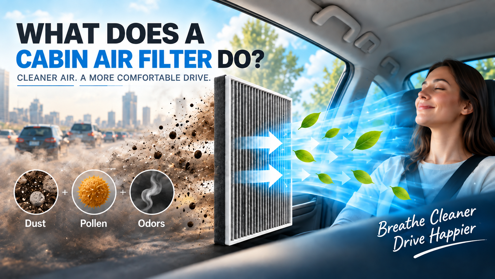 ¿Qué hace un filtro de aire de cabina?