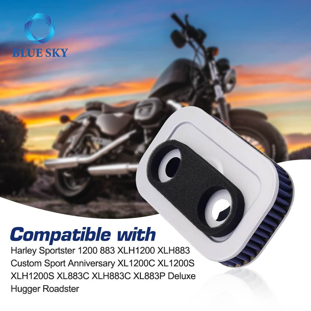 Filtro de aire para Harley Davidson Sportster 883 XL883 XLH883 XL883C XL883L XL883P XL883R 1200 XL1200C, Filtro de entrada de aire de motocicleta