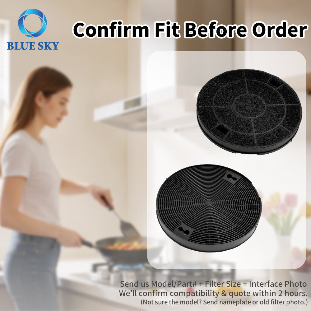Filtro de campana extractora de carbón activado de alta eficiencia compatible con Whirlpool, KitchenAid, Samsung 