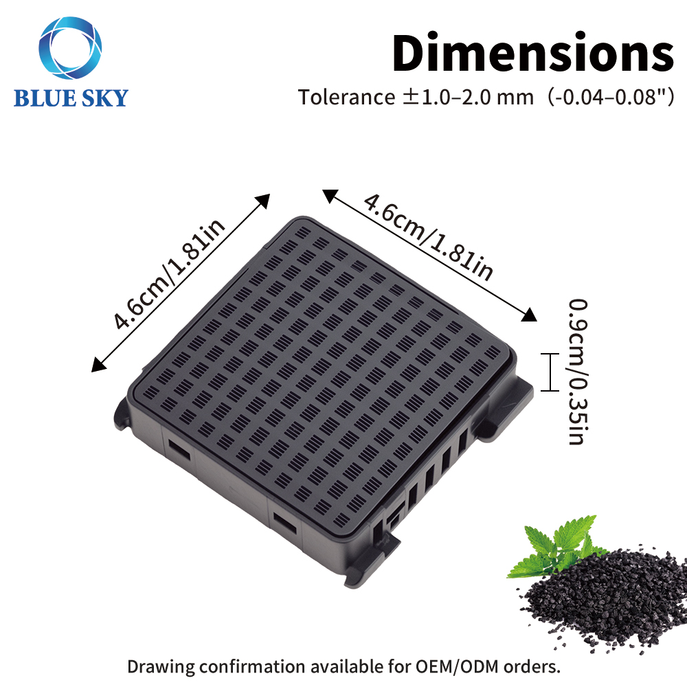 Reemplazo de filtro de aire de refrigerador de carbón activado apto para Liebherrs 7440021-00, cartucho de filtro de refrigerador de eliminación de olores