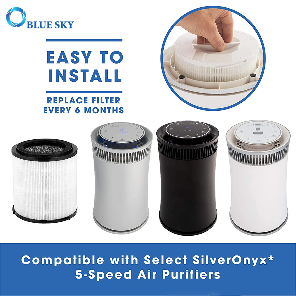 Filtro de repuesto 4 en 1 True HEPA H13 para purificador de aire SilverOnyx de 5 velocidades KJ150F-C02