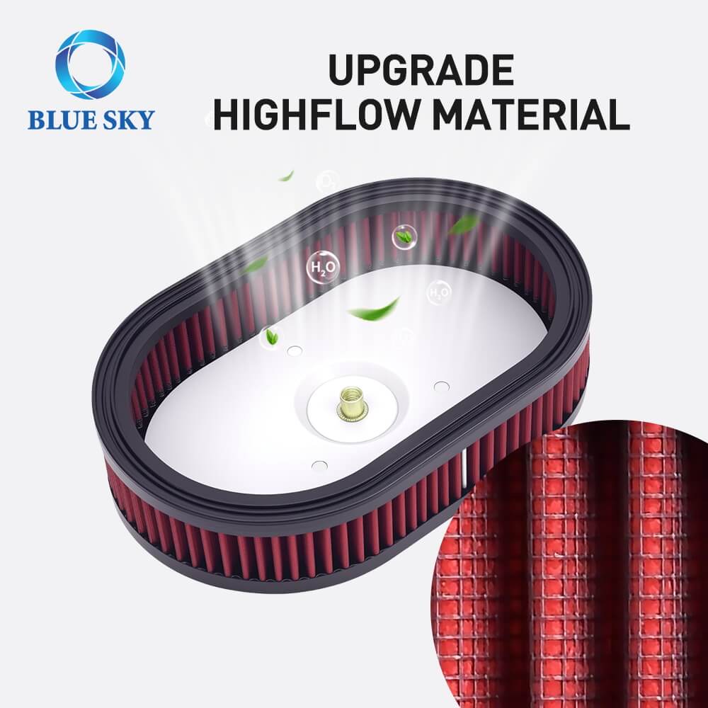 Filtro de aire de alto rendimiento HD-0910 / 29670-09 Reemplazo para Harley Davidson Road King CVO y Dyna Low Rider (2009-2017)