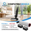 Kit de cepillo giratorio y filtro HEPA compatible con aspiradoras en seco y húmedo Dreames H12 Pro FlexReach H12 Pro FlexLite