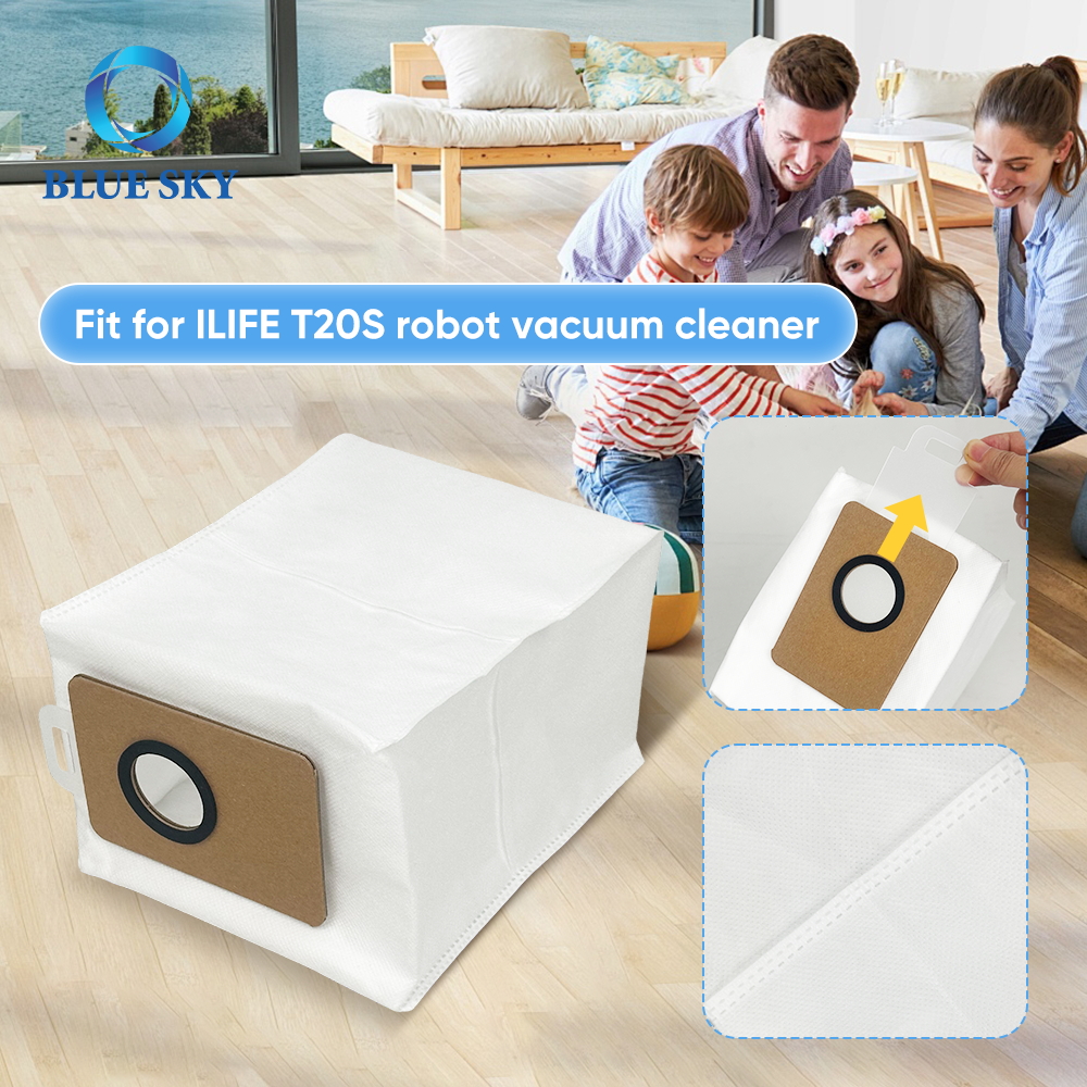 Detalles de la bolsa de polvo de aspiradora no tejida para Ilife T20S Auto vacío Robot Aspirador 