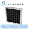 Filtro de aire de panel plisado de carbón activado con marco de aluminio para ventilación HVAC Control de olores personalizado disponible