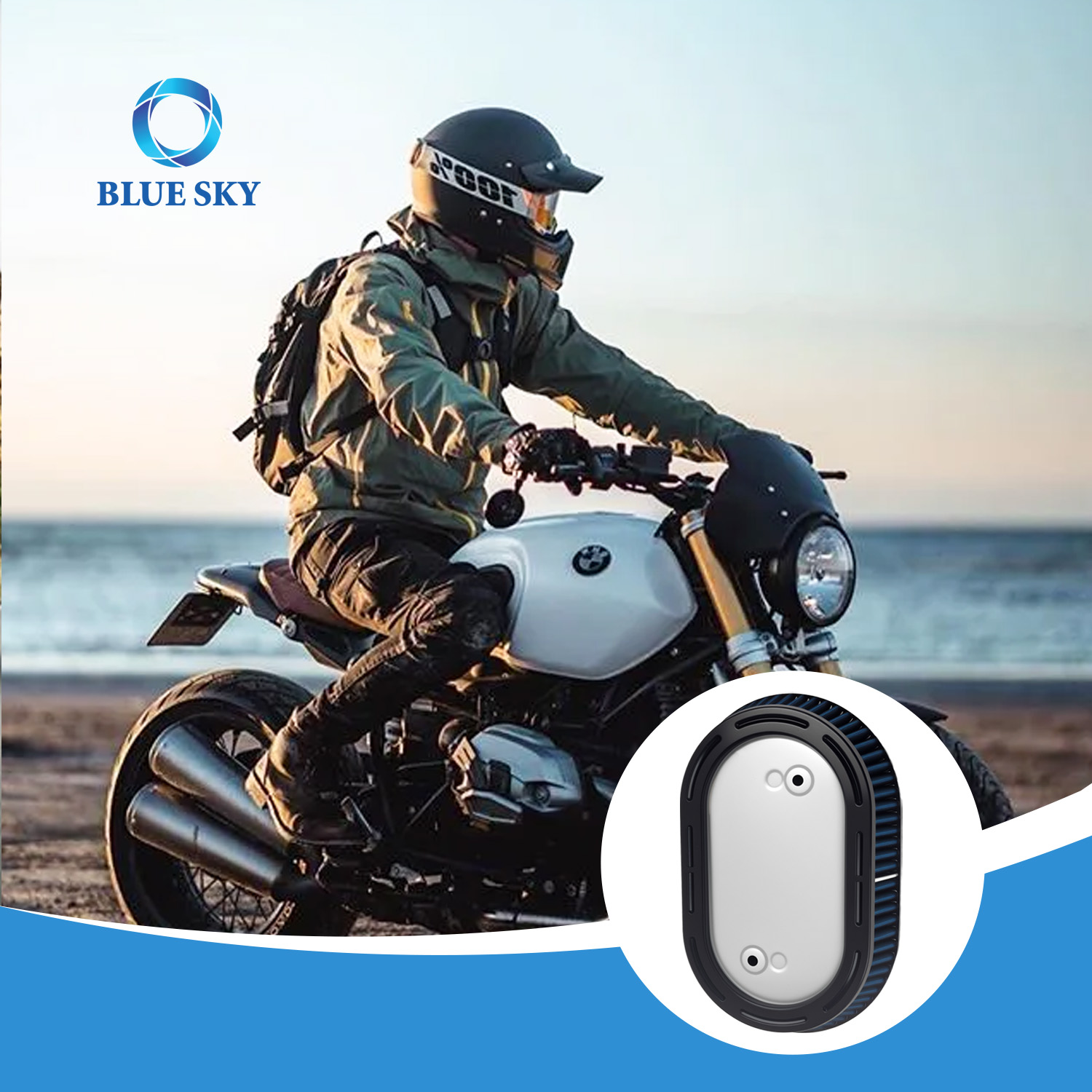 Filtro de aire personalizado para Harley Softail 2018+ Milwaukee Eight 107114 Proveedor de filtros de aire para motocicleta con motor