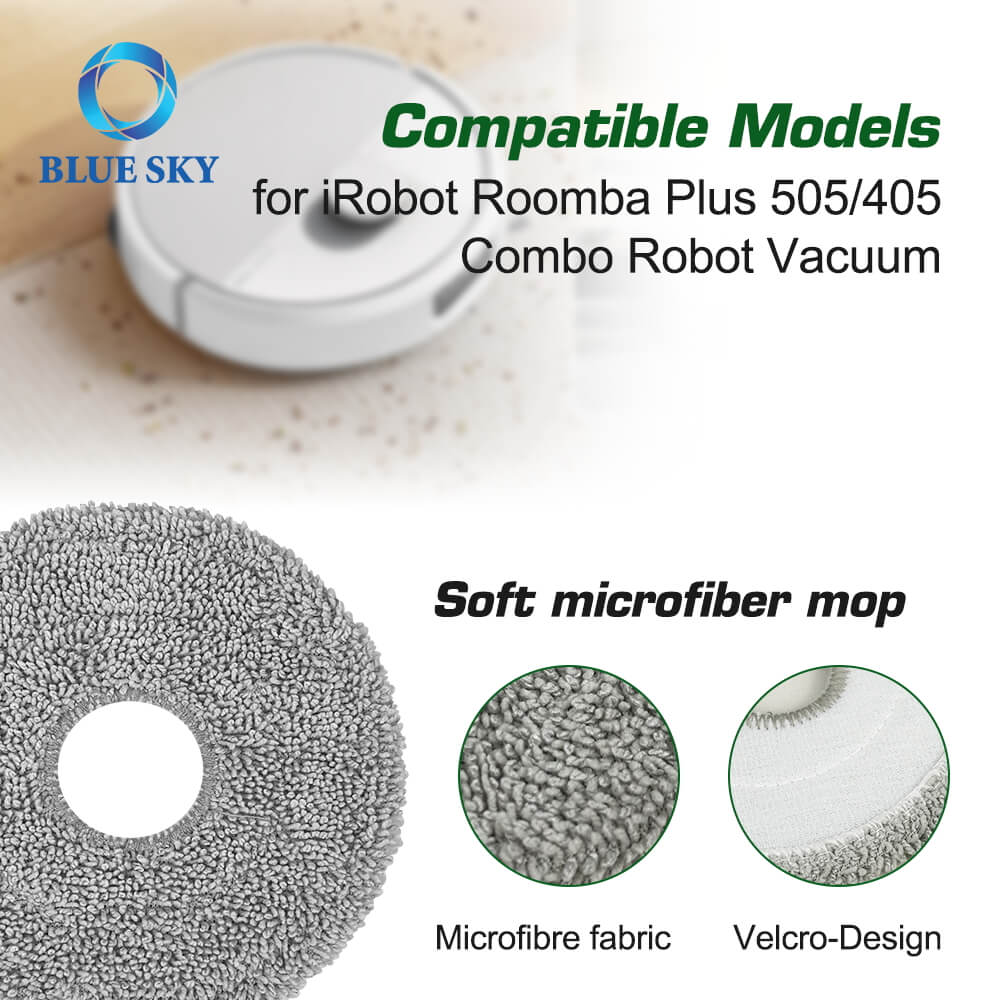 Kit completo de piezas de repuesto para Irobot Roomba 505/405 Combo | Incluye cepillos de rodillos, almohadillas de moplidad, filtro HEPA, cepillos laterales, bolsas de polvo